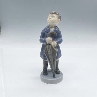 Royal Copenhagen Figurine, Boy with Umbrella, April 4526