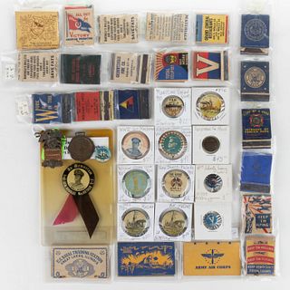 WORLD WAR II / WWII AND OTHER MILITARY EPHEMERA, UNCOUNTED LOT