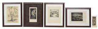 (5) DOROTHY BRENHOLTS STAUFFER HAY (1901-1974) SOUTHWEST DRAWING & ETCHINGS