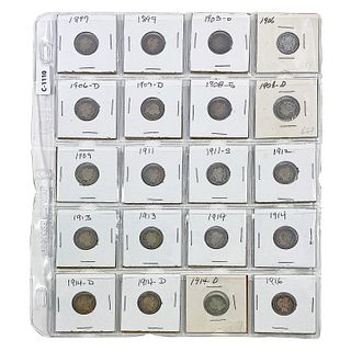 1897-1916 Barber Dime Collection [42 Coins]