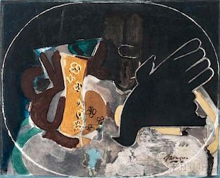After Georges Braque (French, 1882-1963)      Pichet et Oiseau