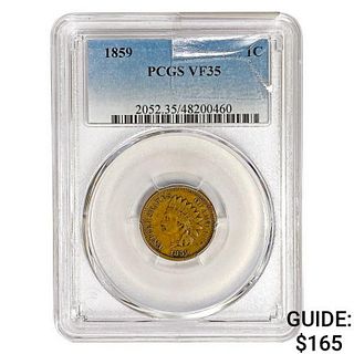 1859 Indian Head Cent PCGS VF35
