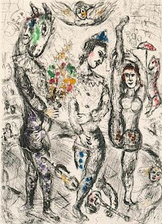 Marc Chagall (Russian/French, 1887-1985)      Le Pierrot