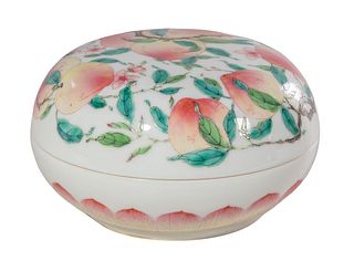 Chinese Famille Rose Porcelain Covered Box