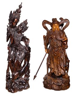 Asian Carved Wood Sculptures