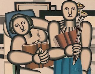 After Fernand Léger (French, 1881-1955)      La lecture