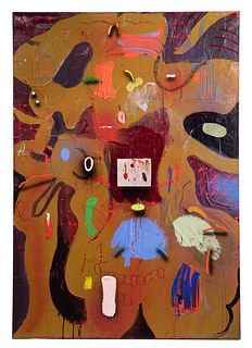 Joseph Stabilito (American, b.1955) 'Q' Acrylic on Canvas