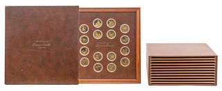 Franklin Mint Sterling Silver and Bronze Medal Sets