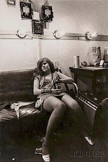 Jim Marshall (American, 1936-2010)      Janis Joplin, Backstage at the Winterland, San Francisco