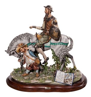 Guido Cortese Capodimonte Don Quixote Porcelain Figurine