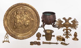 Brass and Metal Object Assortment