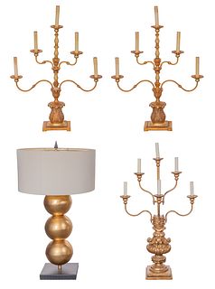Gold Painted Lamp Assortment