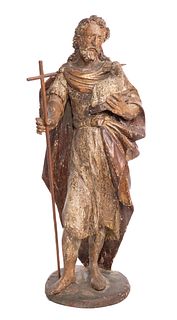 Santos Carved Wood Figurine