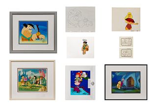 Hanna-Barbera Productions Flintstones Cel and Drawing Assortment