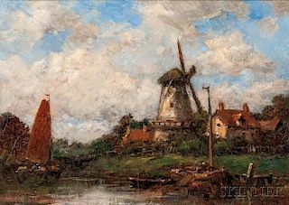 Jacob Maris (Dutch, 1837-1899)      Dutch Village