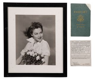 Ava Gardner Signed Passport
