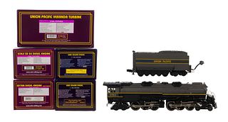 MTH Model Train O Scale Union Pacific Engine and Tender Assortment