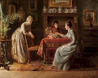 Émile Charlet (Belgian, 1851-1910)      Gossip Girls