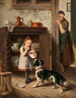 Jan Walraven (Dutch, 1827-1863)      Stolen Snack