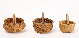 Three Miniature Baskets