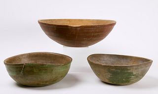 Three Early Painted Bowls