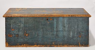 Blue Canted Sea Chest
