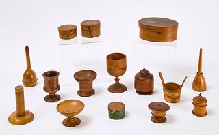 Group of Pantry Boxes and Treen