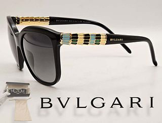 Bvlgari (501/8G) Women's Polarized Cat Eye BV 8155