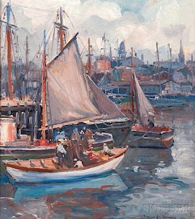 Emile Albert Gruppé (American, 1896-1978)      Gloucester Harbor