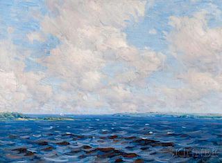 Charles Harold Davis (American, 1856-1933)      Clouds from the Sea / Newburyport