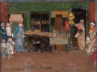 Elisha Kent Kane Wetherill (American, 1874-1929)      Sidewalk Market