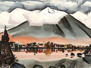 James Edward Fitzgerald (American, 1899-1971)      Snow-capped Mountain