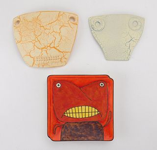 Marvin Jones (American 1940-2005) 3 ceramic works
