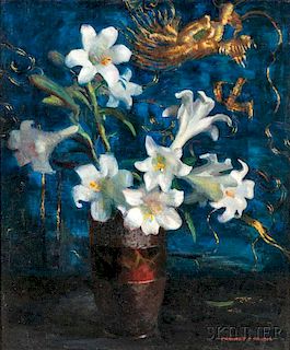 Marguerite Stuber Pearson (American, 1898-1978)      Still Life with White Lilies