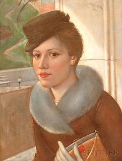 Kenneth Hayes Miller (American, 1876-1952)      Shop Girl