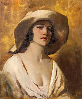 Julius Rolshoven (American, 1858-1930)      The Etruscan Girl