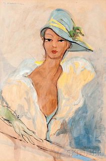 Marcello Dudovich (Italian, 1878-1962)      Elegant Lady