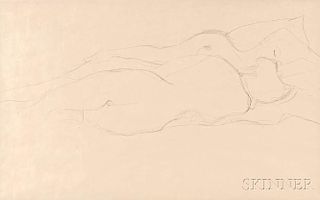 Gustav Klimt (Austrian, 1862-1918)      Liegende Freundinnen (Reclining Girlfriends)