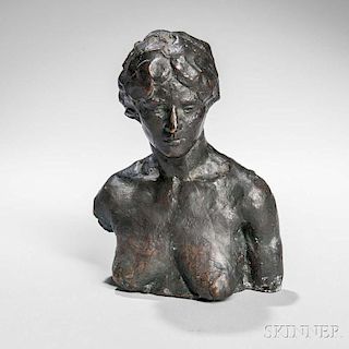 Aimé-Jules Dalou (French, 1838-1902)      Bust of a Woman
