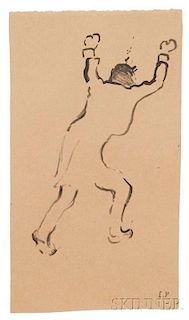 Édouard Vuillard (French, 1868-1940)      L'acteur Coquelin Cadet dans le rôle de Léridon, de la pièce "Margot" par H. Me