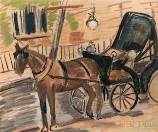 Margarett Sargent (American, 1892-1978)      Horse and Carriage
