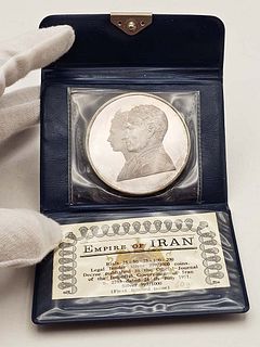 Persian / Iran Pahlavi - 2500 Years of Persian Empire Proof Coin .999 Silver (60g) Circa 1971