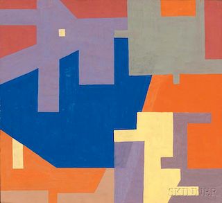 Rudolf Petrik (Austrian, 1922-1981)      Abstract Composition