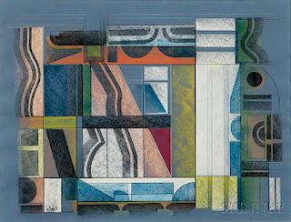 Paul Nabb (American, fl. circa 1953)      Geometric Abstraction