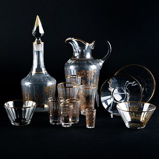Assembled Continental Part Glass Service, Probably Bohemia