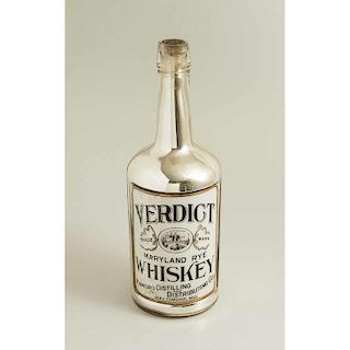 Large Label Under Glass Whiskey Display Bottle