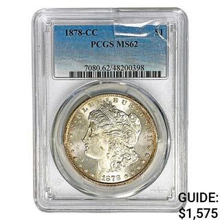 1878-CC Morgan Silver Dollar PCGS MS62