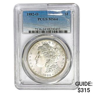1882-O Morgan Silver Dollar PCGS MS64