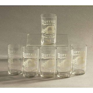 Six Buffalo Brewing Glasses