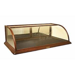 Wood and Bent Glass Advertising Showcase